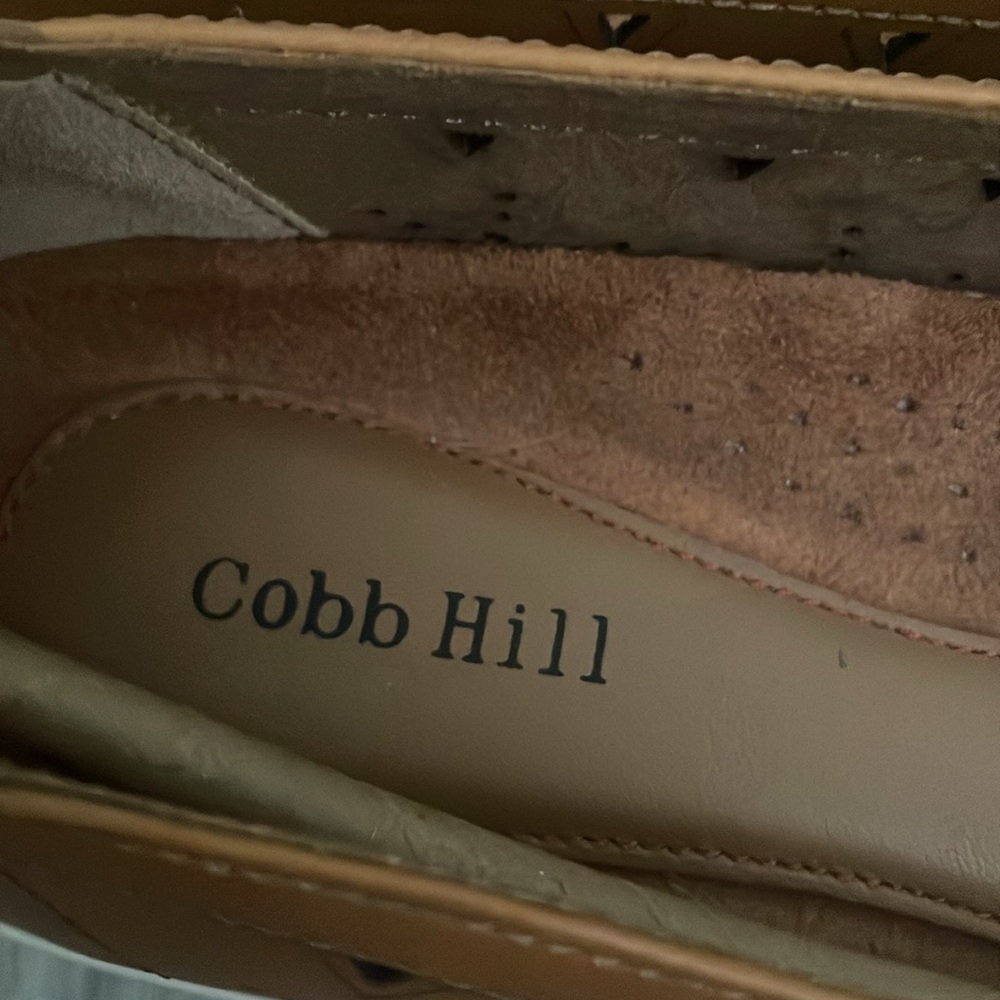 Cobb Hill new Pennifield Tan Leather Loafers Size 7.5 - Picture 6 of 10